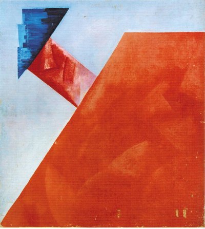 Composizione non oggettiva a colori da Olga Rozanova